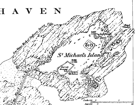 1868 Plan St Michael's Island