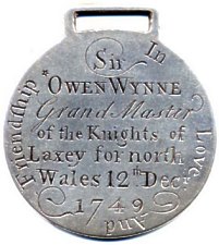 Reverse Knights of Laxey  - Sir Owen Wynne 1749