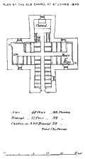 Plan of Old Chapel at St John's