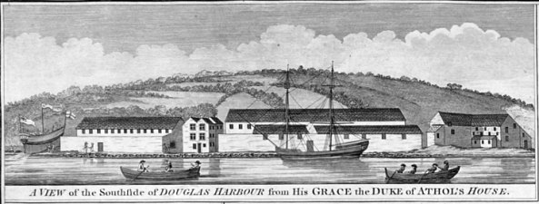 South Quay Douglas 1789 - from Fannin