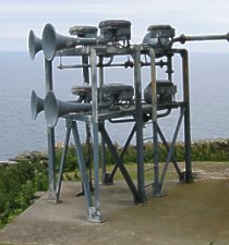 Air Horns near lower tower