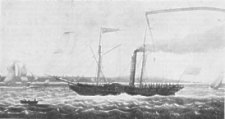 The first Isle of Man Steamer,  Mona's Isle. 