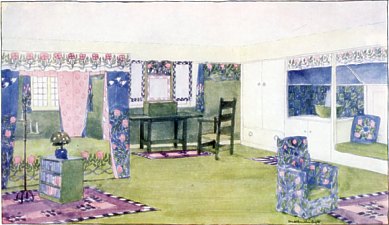 A Country Cottage - Design for Bedroom - M.H. Baillie Scott
